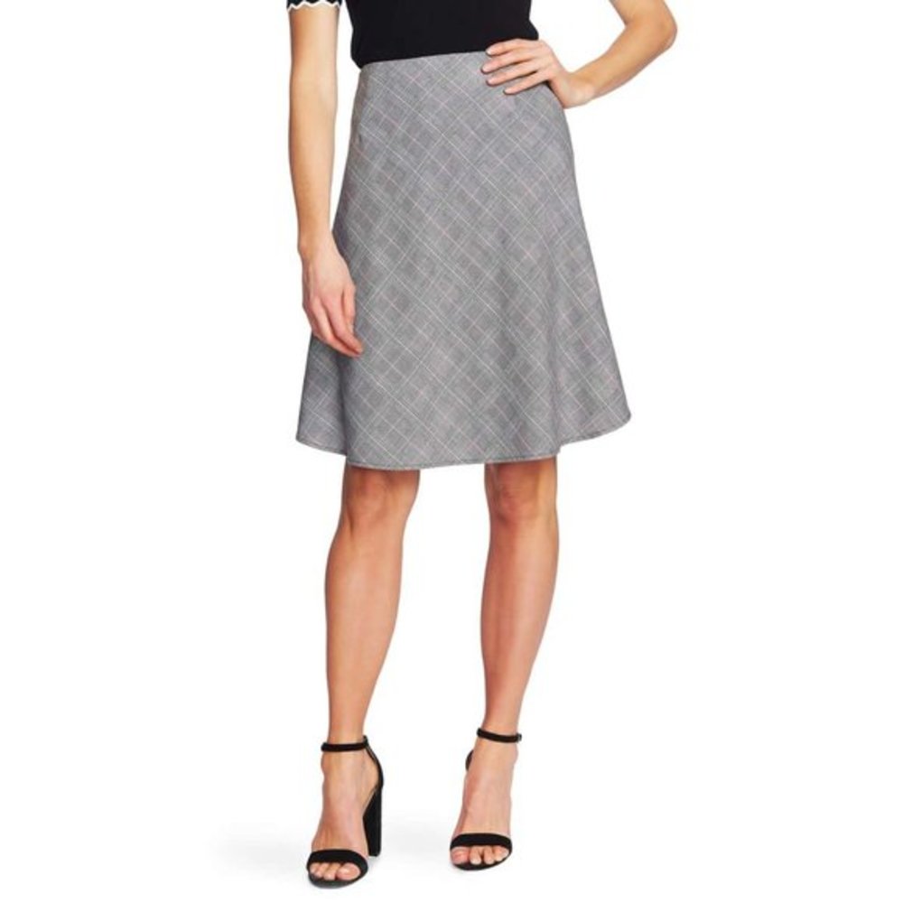 NWT Nordstrom Cece Pop Plaid Flounce A-Line Skirt